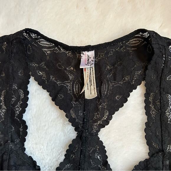 Free People Intimates Racerback Lace Bralette Back - Picture 6 of 6